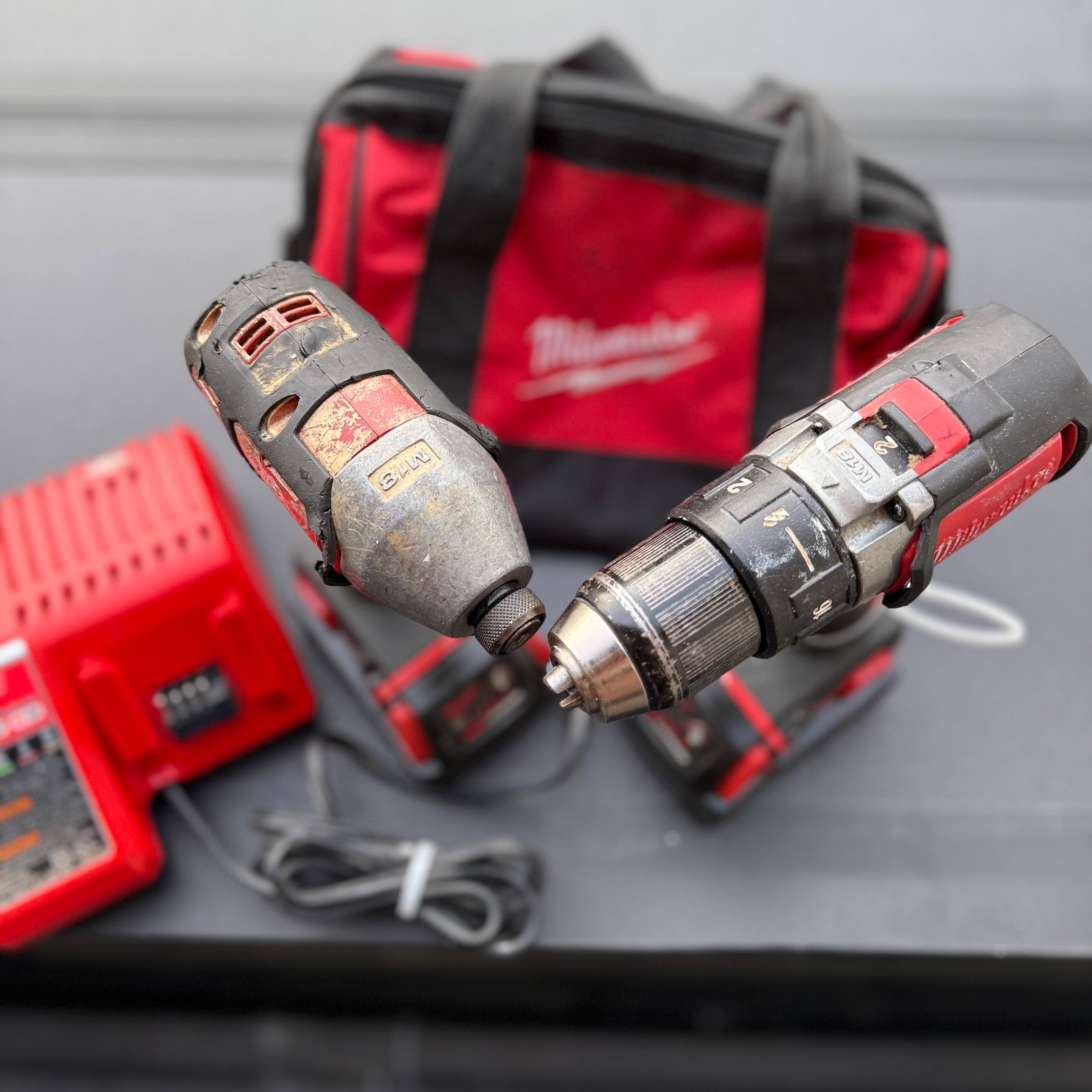 Milwaukee M18 Drill & Impact Driver Combo Kit – Tested & Working