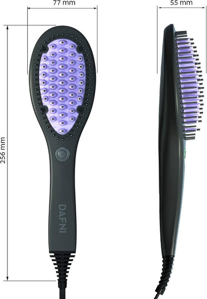 DAFNI Hair Straightening Brush Ceramic DH1.0A - Black/Purple Tested Works Great! - Lumi and Leo