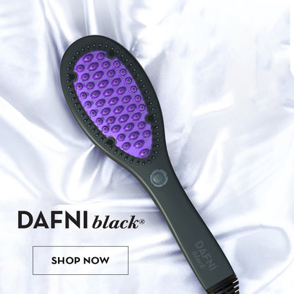 DAFNI Hair Straightening Brush Ceramic DH1.0A - Black/Purple Tested Works Great! - Lumi and Leo