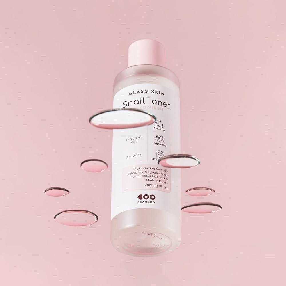 DEARBOO KOREAN BEAUTY Glass Skin Snail Toner With Hyaluronic Acid & Ceramide! - Lumi and Leo