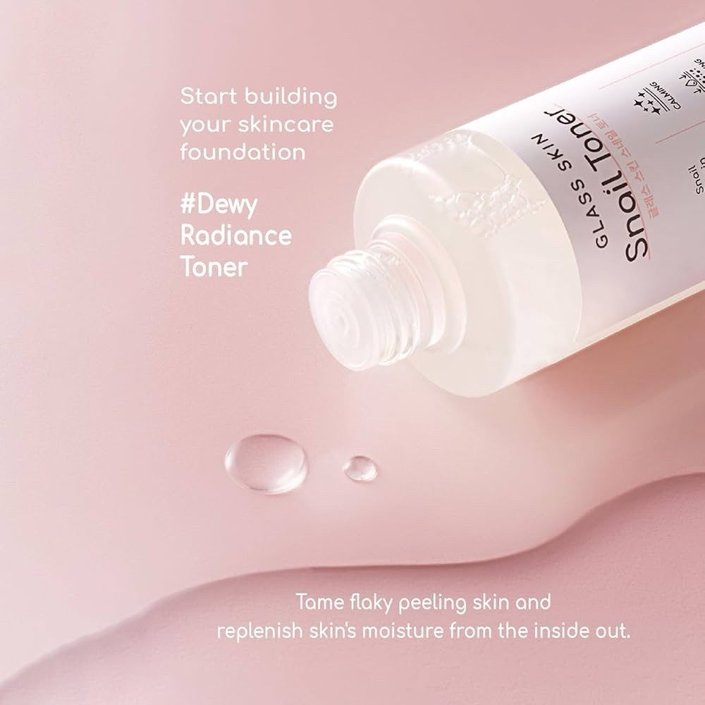 DEARBOO KOREAN BEAUTY Glass Skin Snail Toner With Hyaluronic Acid & Ceramide! - Lumi and Leo