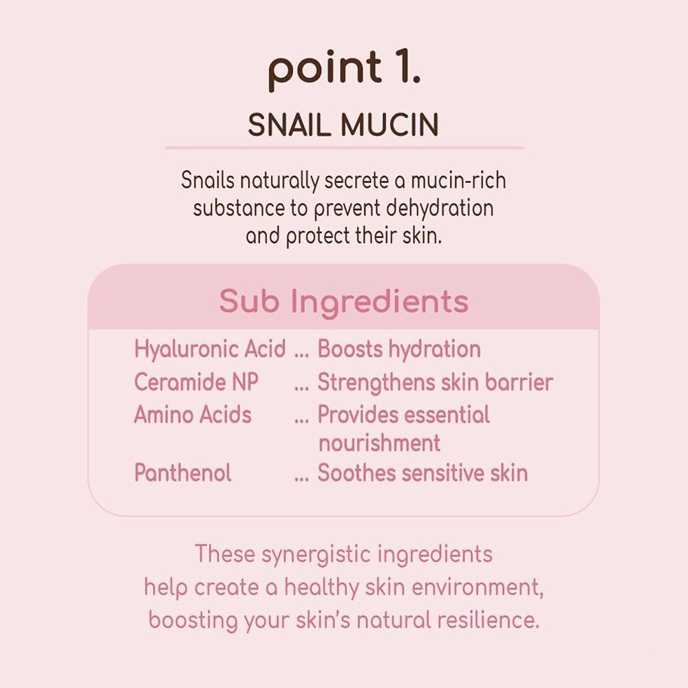 DEARBOO KOREAN BEAUTY Glass Skin Snail Toner With Hyaluronic Acid & Ceramide!