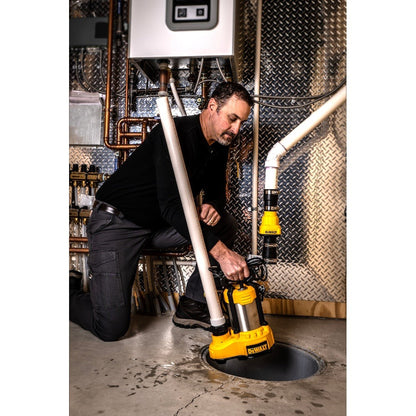 DEWALT® 1/2 HP Stainless Steel and Cast Iron, Efficient, Fully Submersible Sump - Lumi and Leo