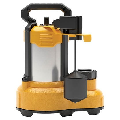 DEWALT® 1/2 HP Stainless Steel and Cast Iron, Efficient, Fully Submersible Sump - Lumi and Leo