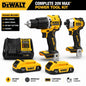 DEWALT 20V MAX Atomic Compact Hammer Drill + Impact Driver Combo Kit 5 Pack - Lumi and Leo