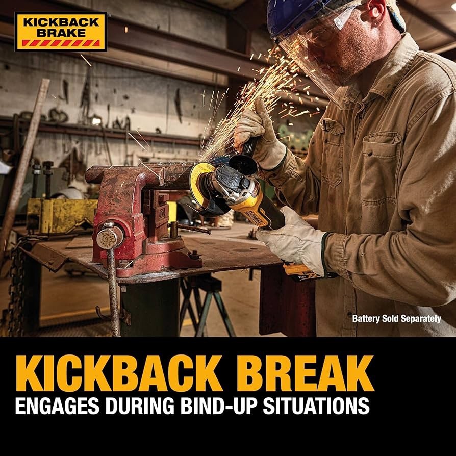 DEWALT 20V MAX XR Brushless 4-1/2/5" Angle Grinder Tool Only Tested Working