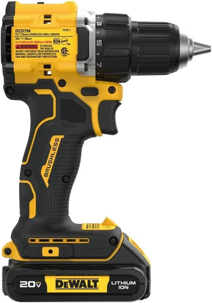 DEWALT DCD800B 20V MAX XR Brushless Li-Ion 1/2" Cordless Drill/Driver Tool Only - Lumi and Leo