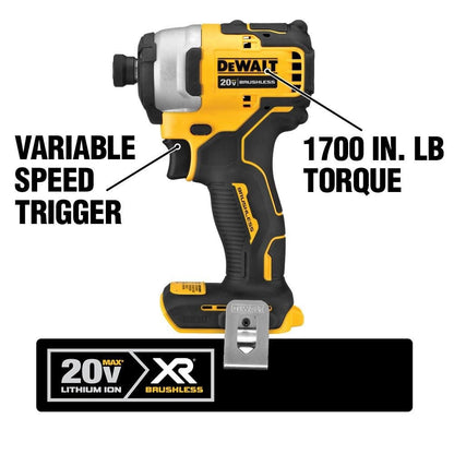 DEWALT DCF809B 20V Brushless Impact Driver (Tool Only) - Lumi and Leo