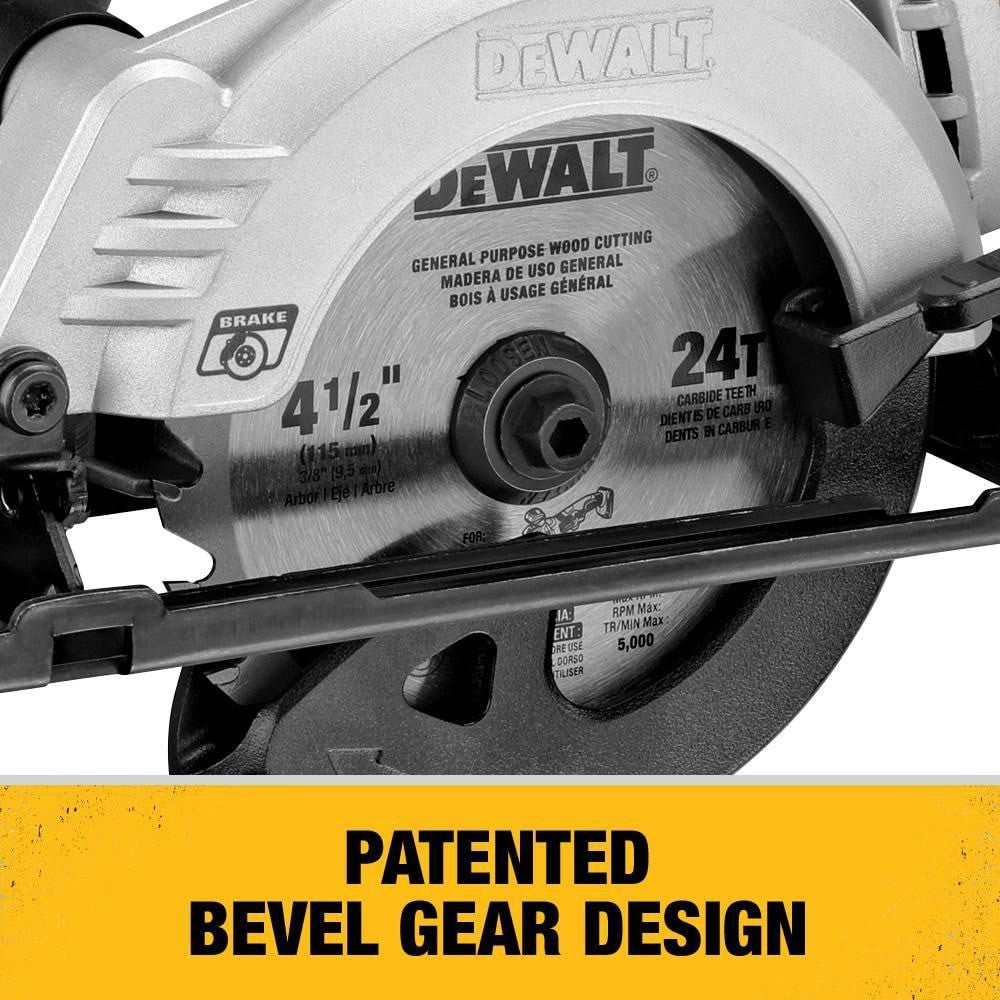 DEWALT DCS571B 20V MAX 4 1/2 INCH COMPACT CIRCULAR SAW (DCS571B) - Lumi and Leo