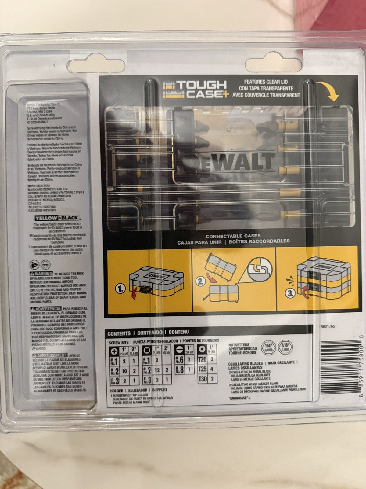 DEWALT MAX FIT 50Pc Screwdriver Bit Set + 4 Oscillating Blades New - Lumi and Leo