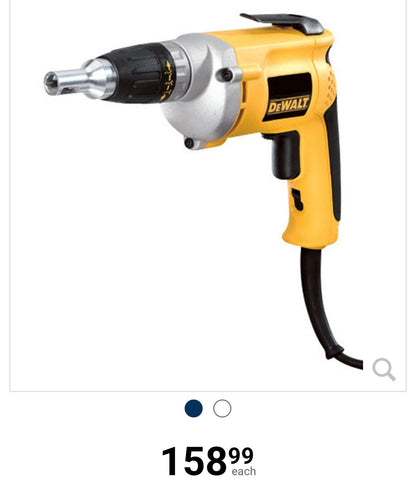 DEWALT PROFESSIONAL DRYWALL SCREW GUN Heavy-Duty Construction Grade Tool - Lumi and Leo