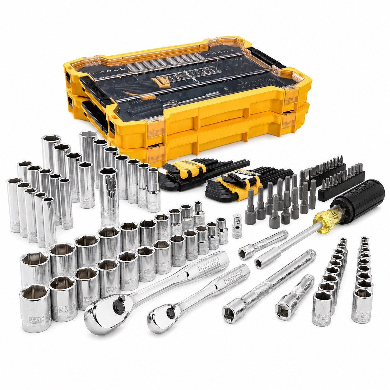 DEWALT ToughSystem 2.0 Mechanics Tool Set 85-Piece SAE/MM