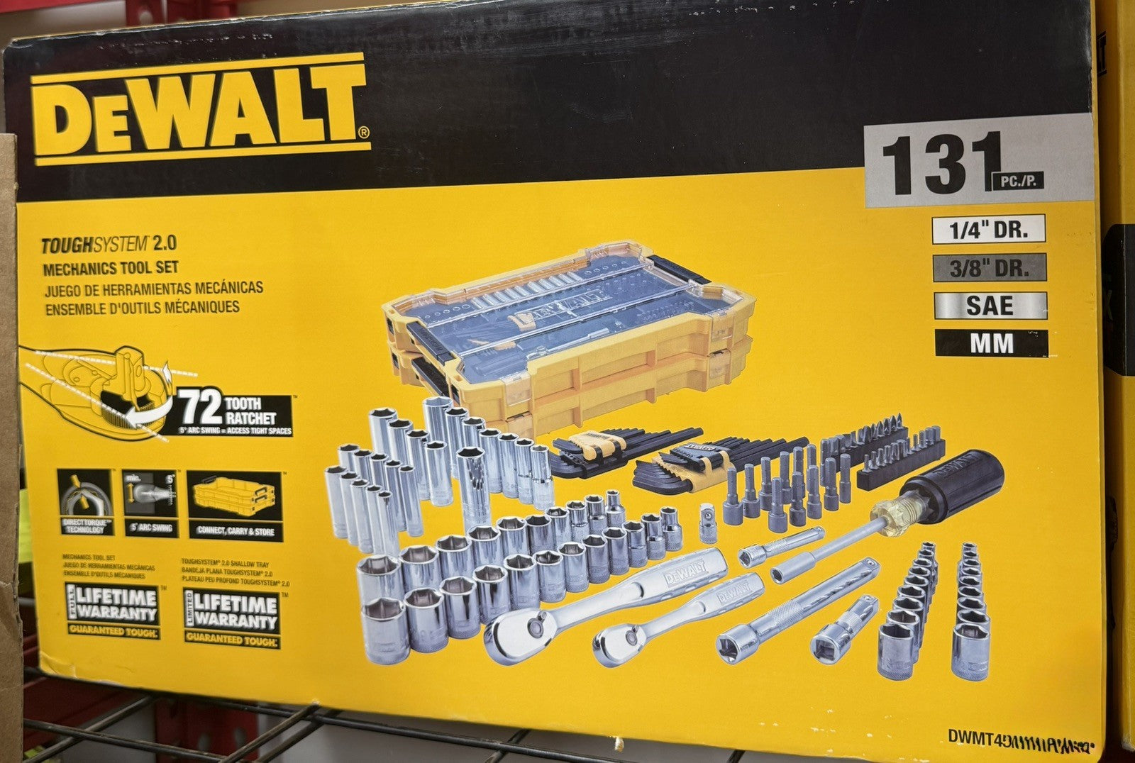 DEWALT ToughSystem 2.0 Mechanics Tool Set 85-Piece SAE/MM