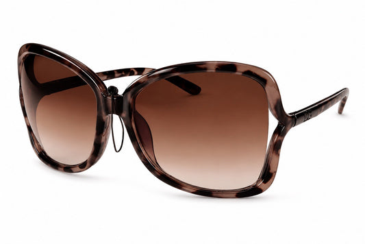 DG Women’s Oversized UV400 Sunglasses Brown Gradient Fashion Shades - Lumi and Leo