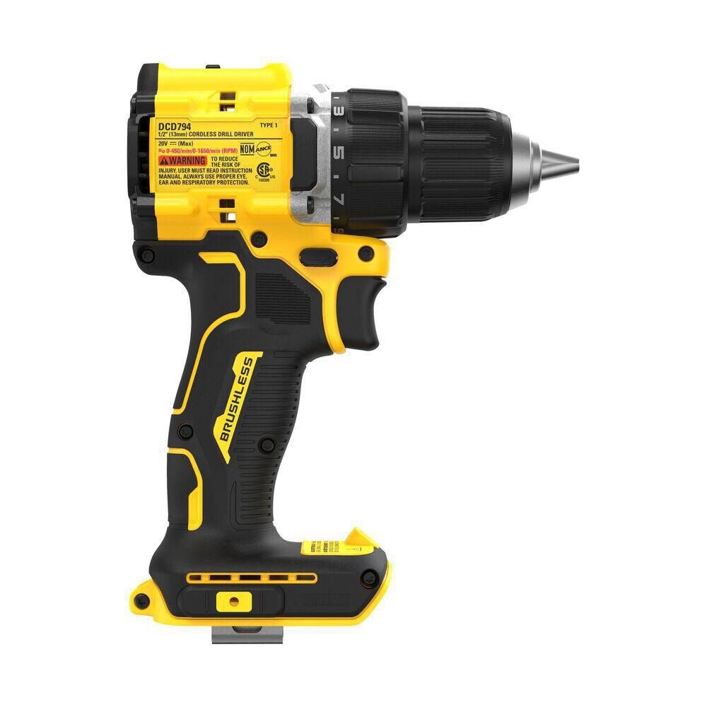 DeWALT DCD794B 20V MAX XR Atomic Brushless 1/2" Drill/Driver Bare Tool