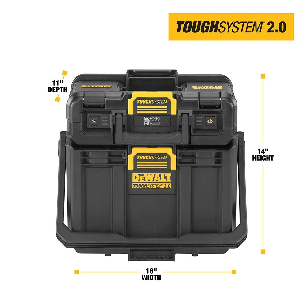 DeWalt DWST08060 TOUGHSYSTEM 2.0 Adjustable Work Light With Storage - Lumi and Leo
