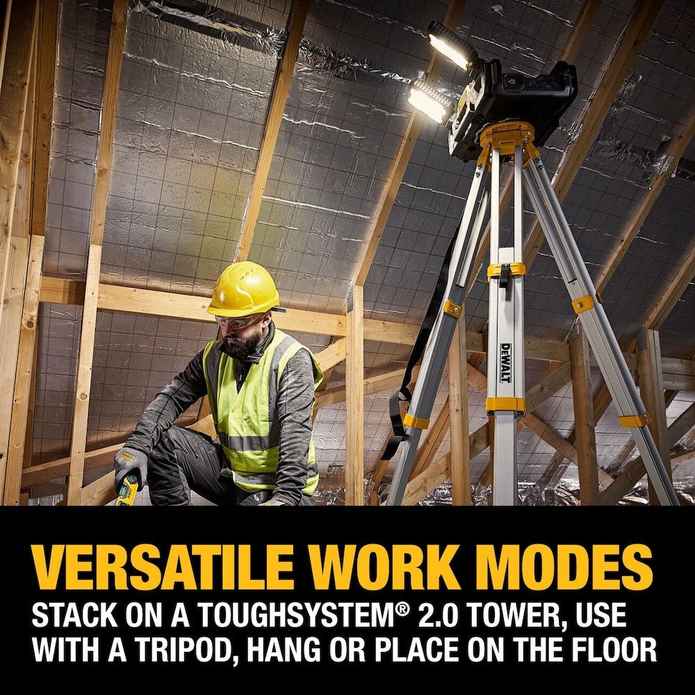 DeWalt DWST08060 TOUGHSYSTEM 2.0 Adjustable Work Light With Storage - Lumi and Leo