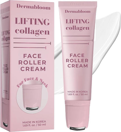 Dermabloom Lifting Collagen Face Roller Cream 50ml Cooling Applicator - Lumi and Leo