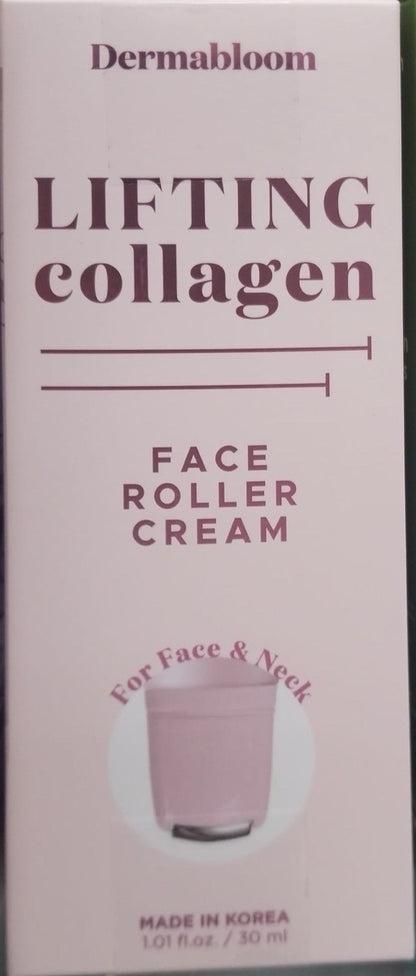 Dermabloom Lifting Collagen Face Roller Cream 50ml Cooling Applicator - Lumi and Leo