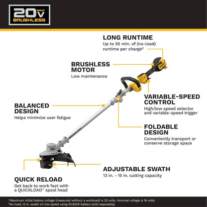 Dewalt Cordless trimmer tool only DCST920P1 - Lumi and Leo