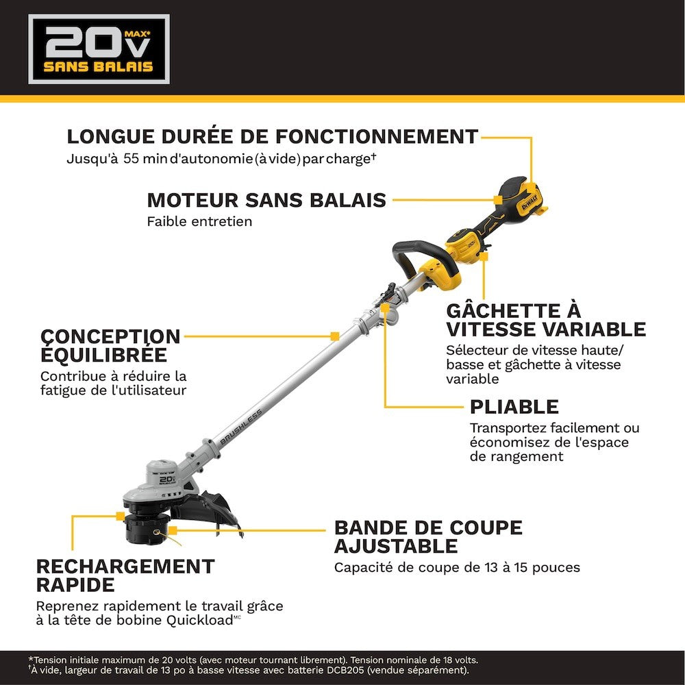 Dewalt Cordless trimmer tool only DCST920P1 - Lumi and Leo