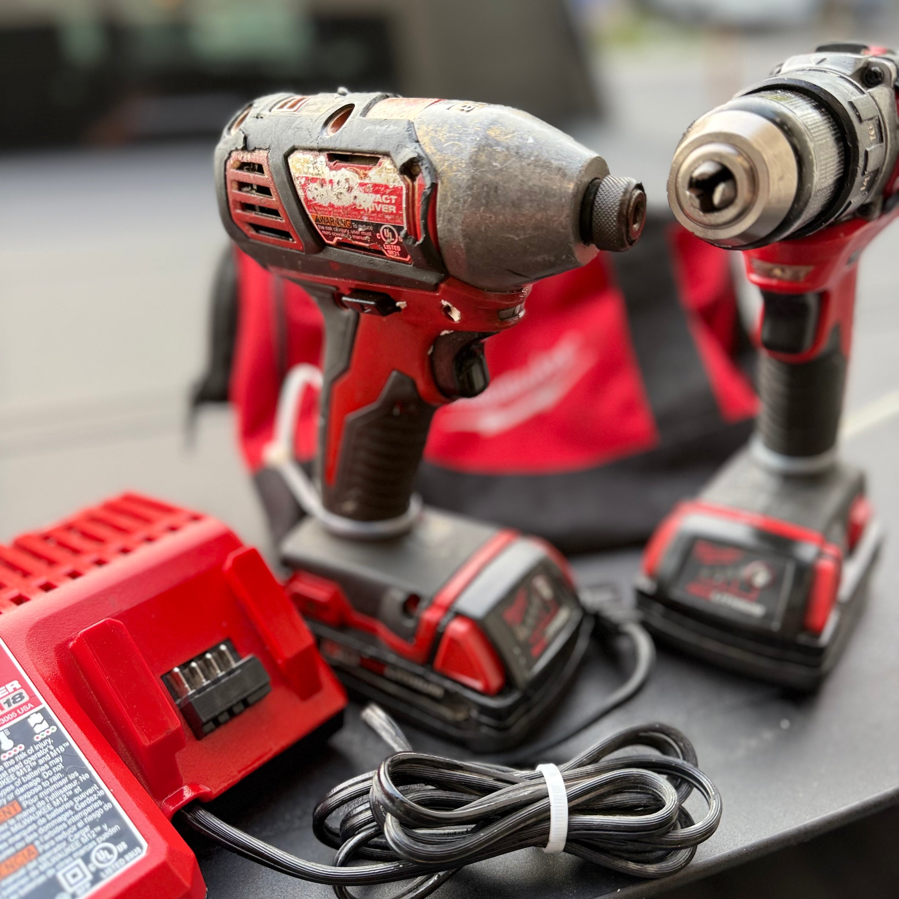 Milwaukee M18 Drill & Impact Driver Combo Kit – Tested & Working