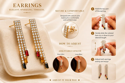 Elegant Statement Necklace & Earrings Set - Lumi and Leo