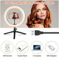Elfeland 10W LED Ring Light Kit USB Phone Holder Tripod for TikTok YouTube - Lumi and Leo