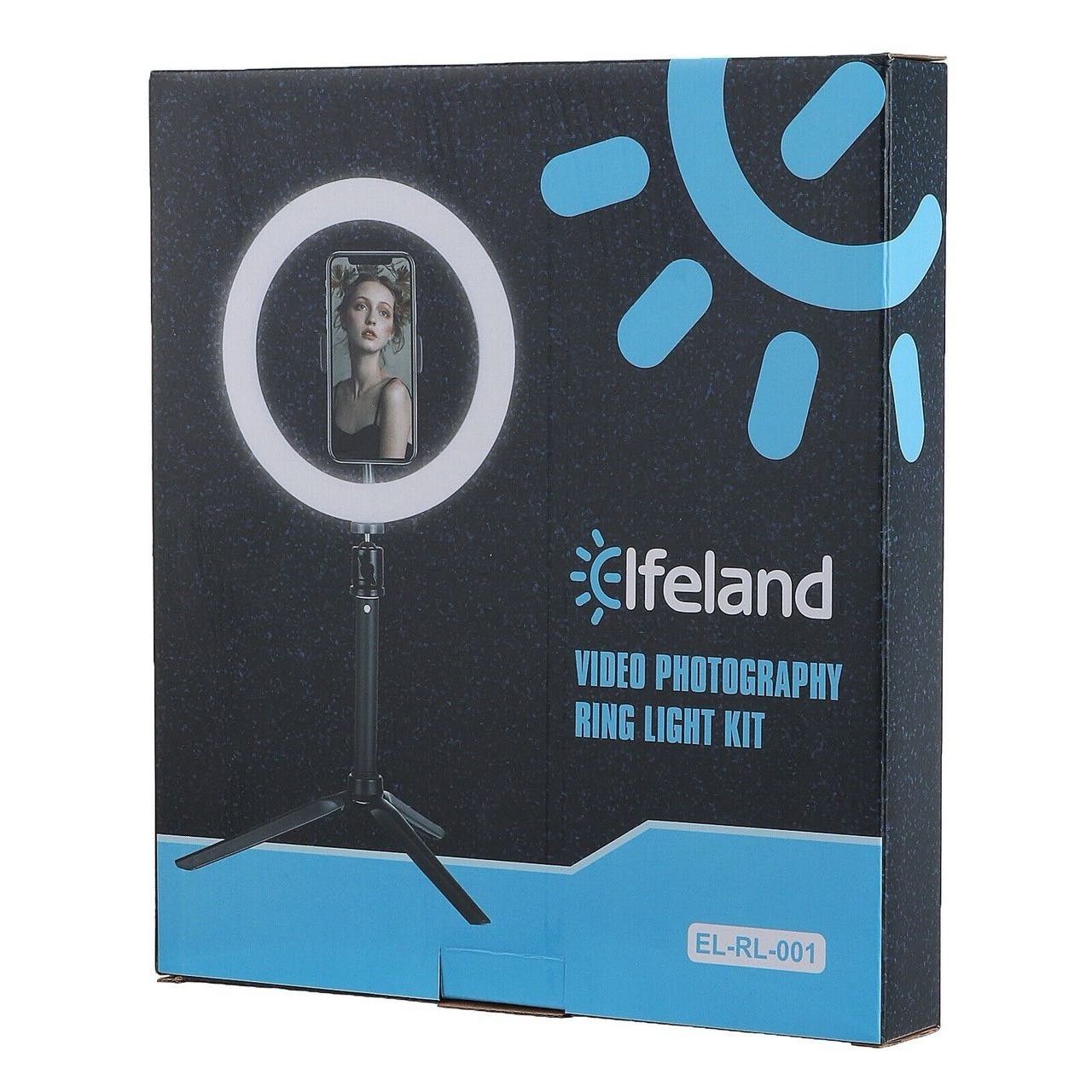 Elfeland 10W LED Ring Light Kit USB Phone Holder Tripod for TikTok YouTube - Lumi and Leo