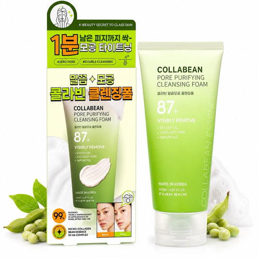 Farm Skin Collabean Pore Purifying Cleansing Foam 150ml Korean Cleanser - Lumi and Leo