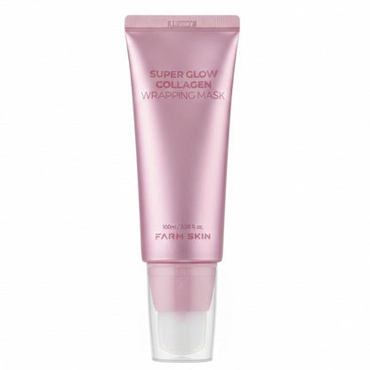 Farm Skin Super Glow Collagen Wrapping Mask 100ml PDRN Peel Off Made Korea - Lumi and Leo