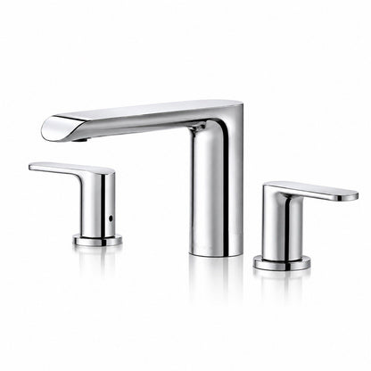 Frederick York Brazeau FRYBR80CP 8in Widespread Bathroom Faucet Chrome 2 Handle - Lumi and Leo