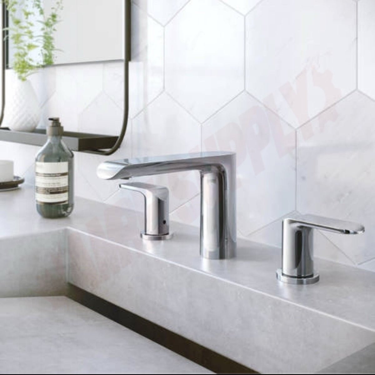 Frederick York Brazeau FRYBR80CP 8in Widespread Bathroom Faucet Chrome 2 Handle
