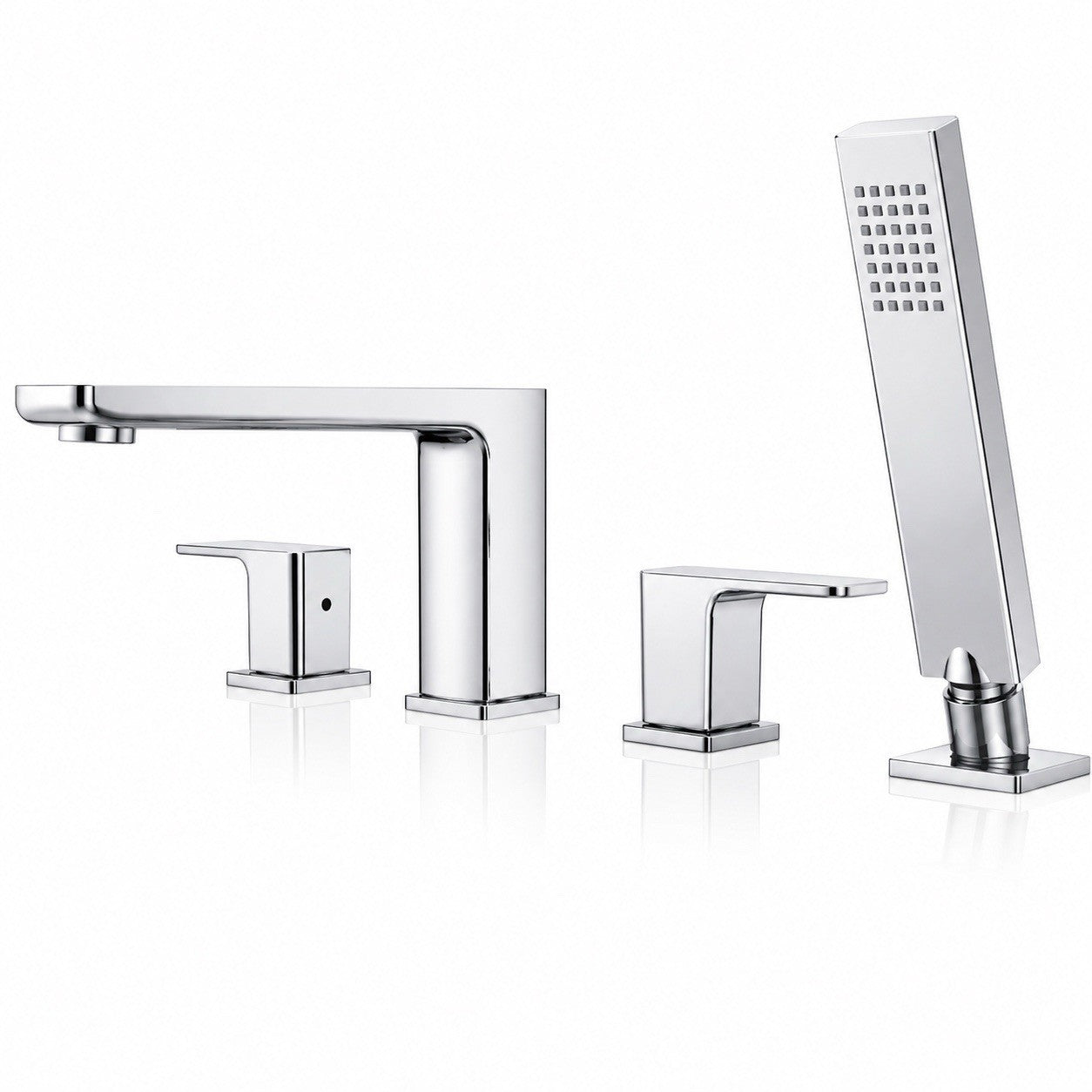 Frederick York Bronte FRYBRO4TCP Roman Tub Faucet Hand Shower Chrome 2 Handle