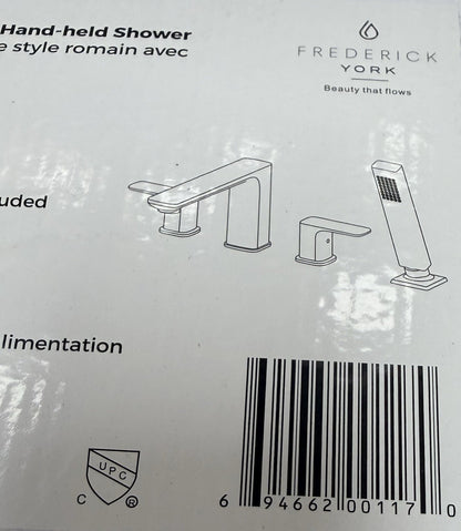 Frederick York Bronte FRYBRO4TCP Roman Tub Faucet Hand Shower Chrome 2 Handle - Lumi and Leo