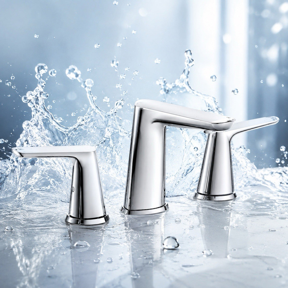 Frederick York St Croix FRYST80CP 8in Widespread Bathroom Faucet Chrome 2 Handle - Lumi and Leo