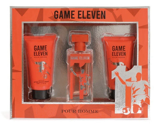 Game Eleven Pour Homme Gift Set 3 Piece Fragrance Cologne After Shave Shower Gel - Lumi and Leo