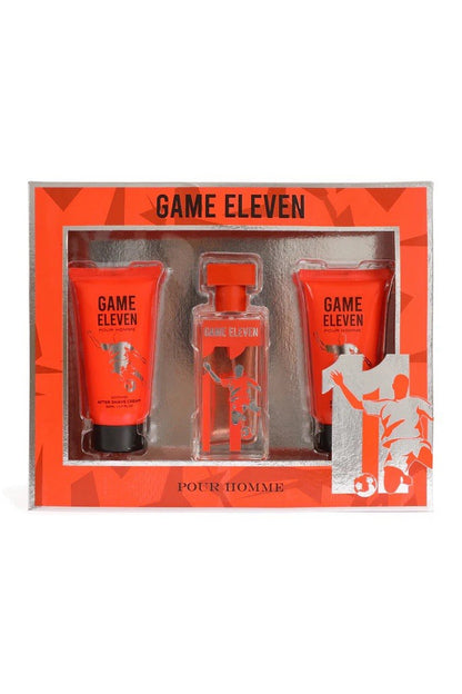 Game Eleven Pour Homme Gift Set 3 Piece Fragrance Cologne After Shave Shower Gel - Lumi and Leo