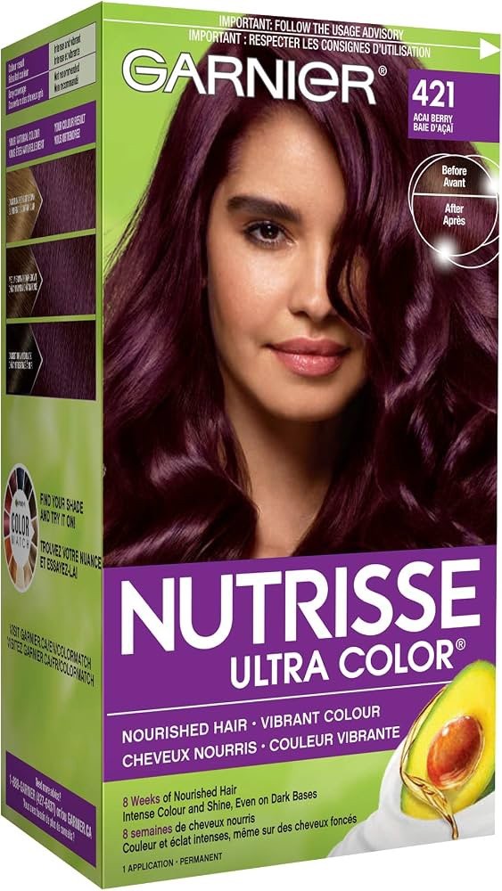 Garnier Nutrisse Ultra Color 421- Ovillo de lana, color rojo pack of 2
