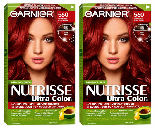 Garnier Nutrisse Ultra Color 560 - Ovillo de lana, color rojo pack of 2 - Lumi and Leo