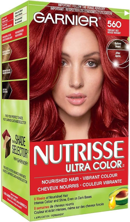 Garnier Nutrisse Ultra Color 560 - Ovillo de lana, color rojo pack of 2 - Lumi and Leo