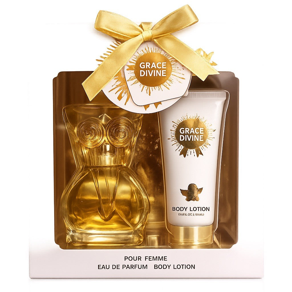 Grace Divine Pour Femme Perfume Gift Set 100ml + Body Lotion - Lumi and Leo