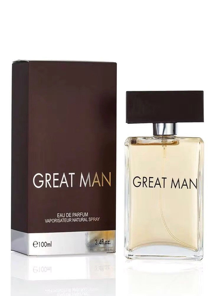 Great Man Eau de Parfum EDP for Men 100ml 3.4 fl oz Long Lasting Fragrance