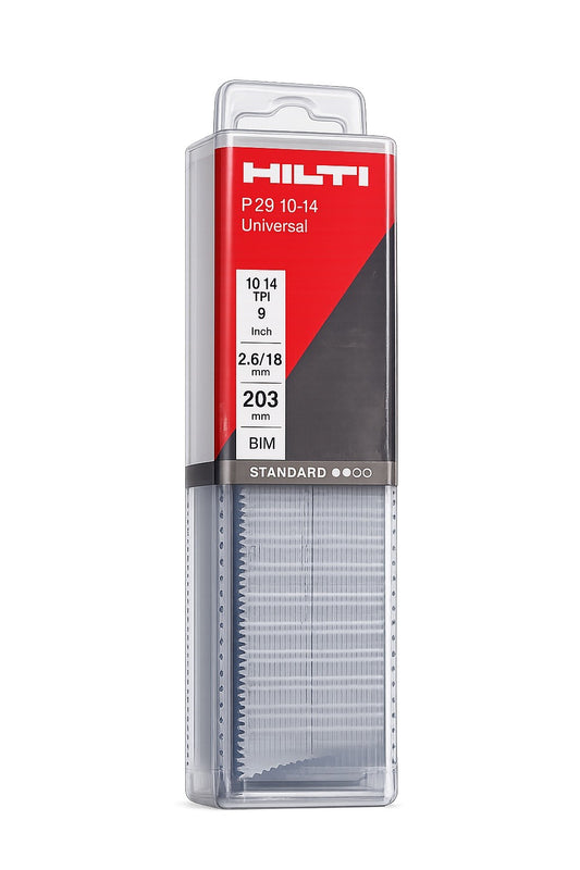 Hilti P20 10-14 Universal Reciprocating Saw Blades 8" BiM 45 Pack New - Lumi and Leo