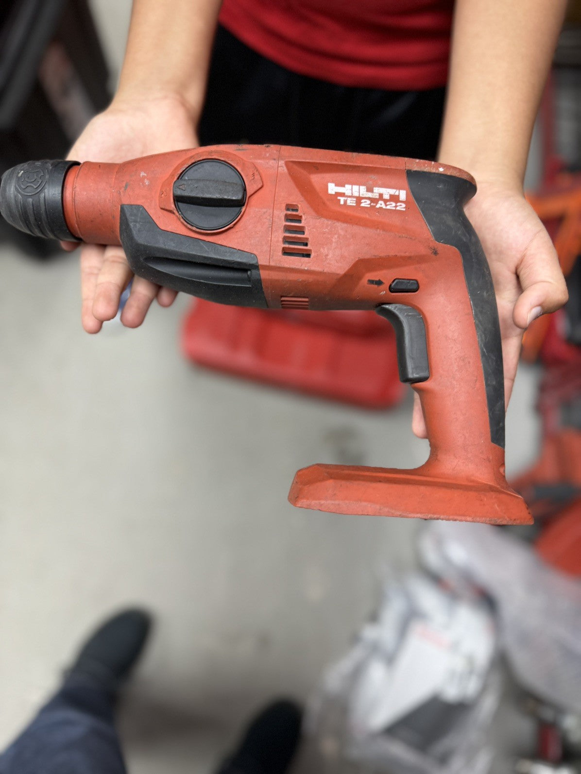 Hilti TE 2-A22 Cordless 22V SDS Rotary Hammer Drill Tool Only - Lumi and Leo