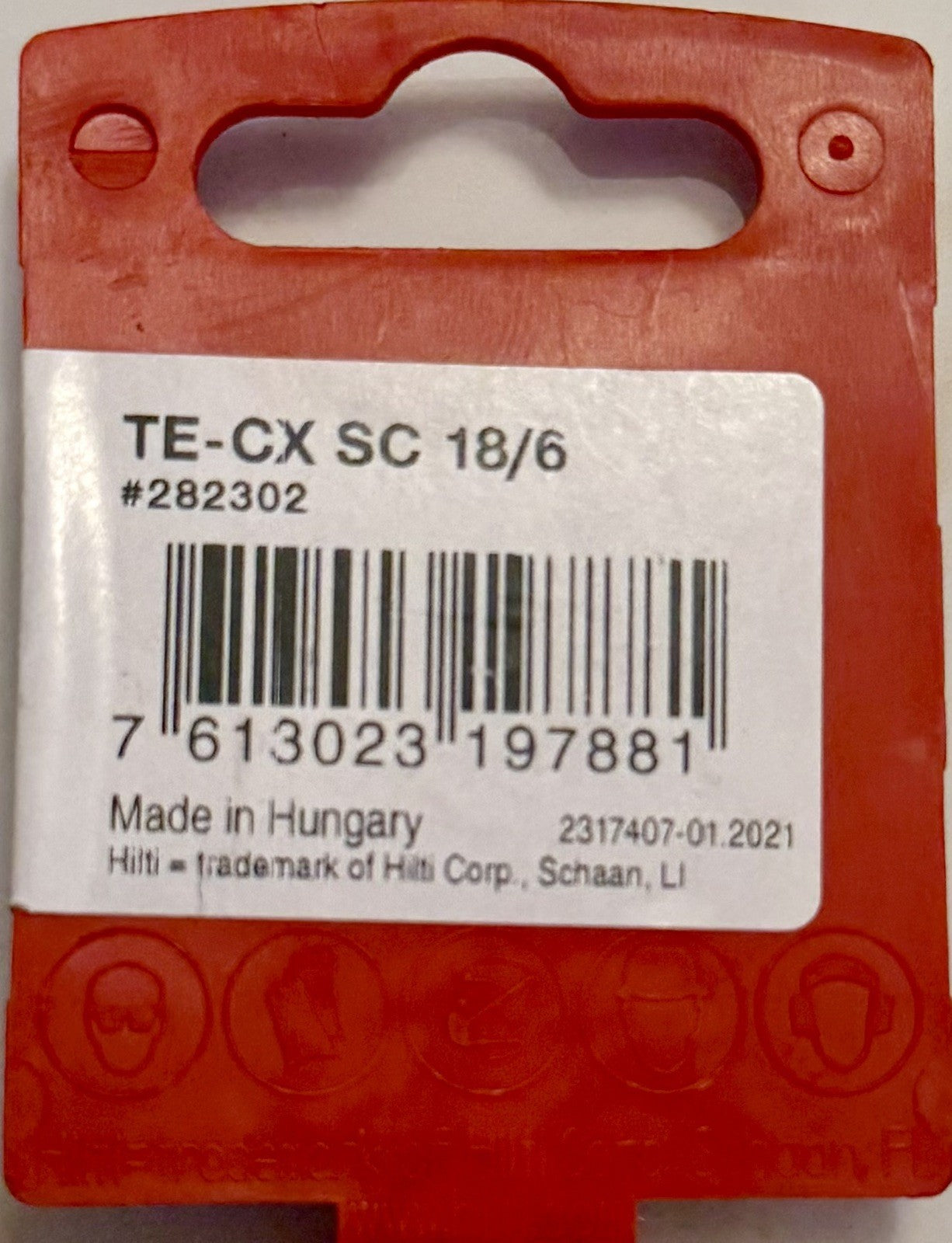 Hilti TE-CX SC 18/6 SDS Plus Floor Scraper Chisel 60mm x 180mm Genuine New - Lumi and Leo