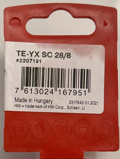 Hilti TE-YX SC 28/8 SDS Max Floor Scraper Chisel 80mm x 280mm New Genuine - Lumi and Leo