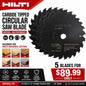 Hilti Ultimate 6-1/2" 24T Carbide Circular Saw Blade 5/8" Arbor New 5 pack - Lumi and Leo