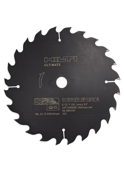 Hilti Ultimate 6-1/2" 24T Carbide Circular Saw Blade 5/8" Arbor New - Lumi and Leo