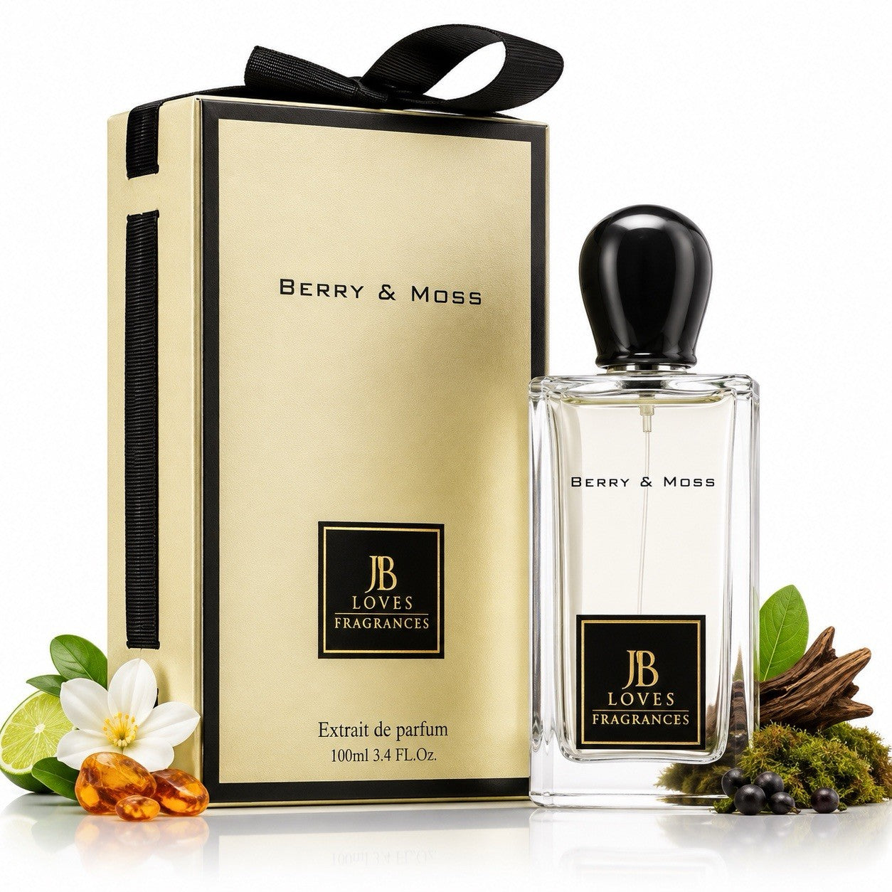 JB Loves Berry & Moss Extrait de Parfum 100ml 3.4oz Unisex Fragrance Spray - Lumi and Leo
